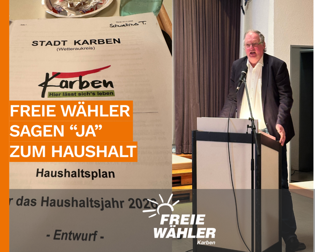 Ja zum Haushalt 2026